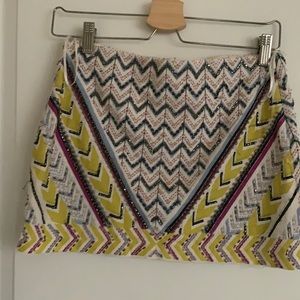 Beaded mini skirt
